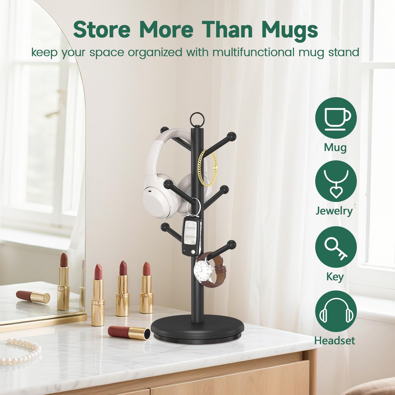 EsLuker.ly easy move handle enables quick repositioning on the counter