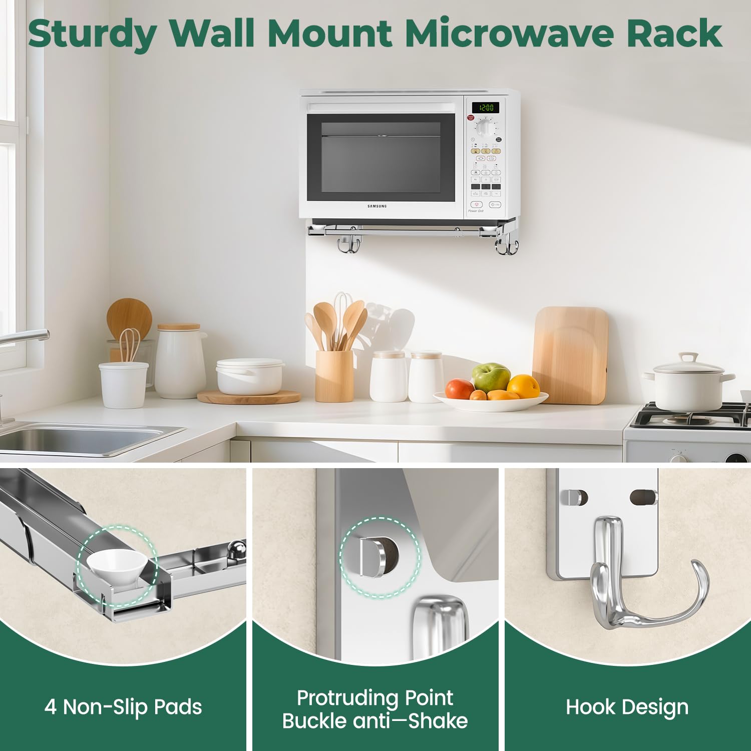 EsLuker.ly stainless steel construction resists rust in busy kitchens.