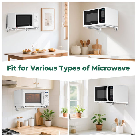 EsLuker.ly universal brackets support toasters and floating shelf setups.