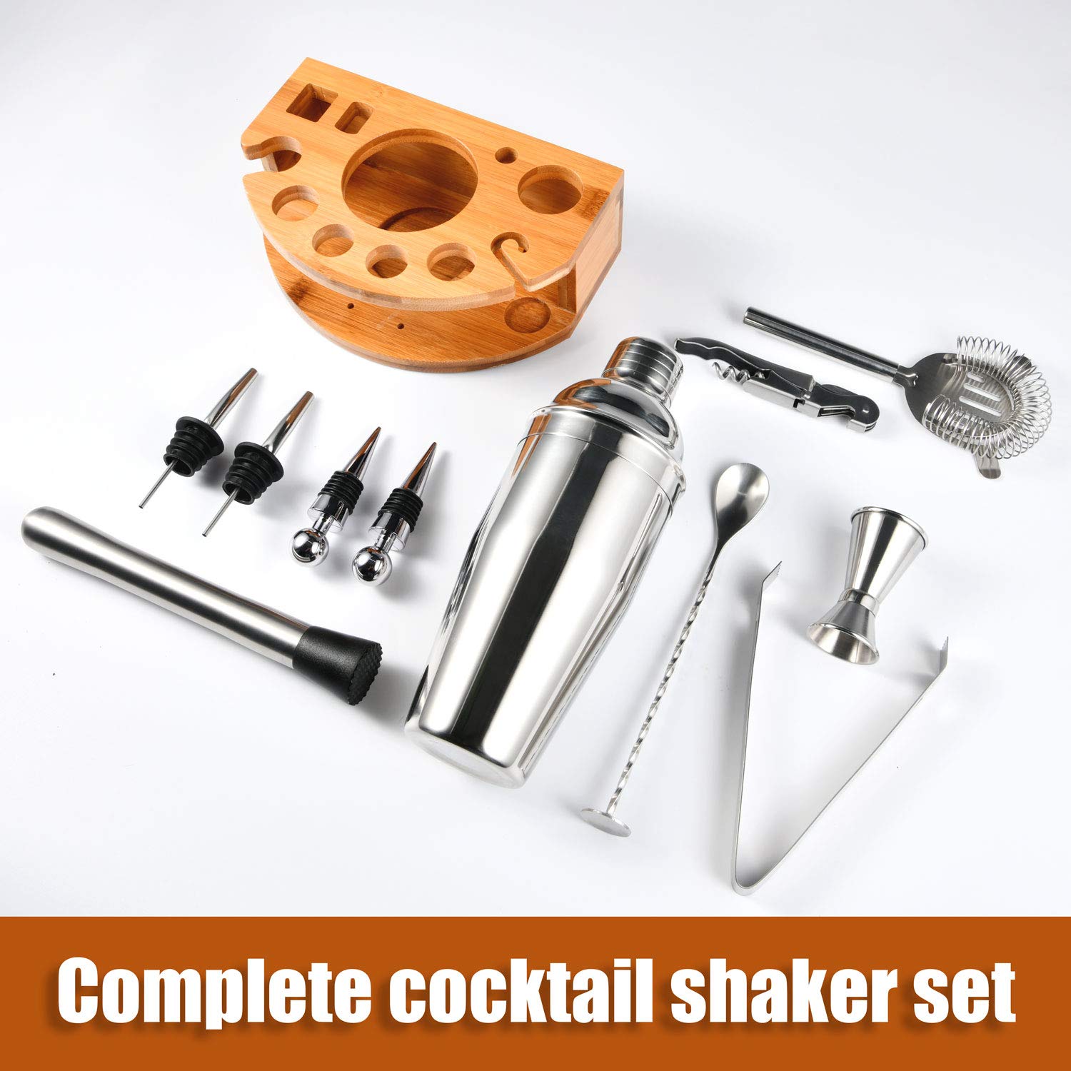 Esmula 25oz cocktail shaker for smooth, well-mixed drinks in any home bar.