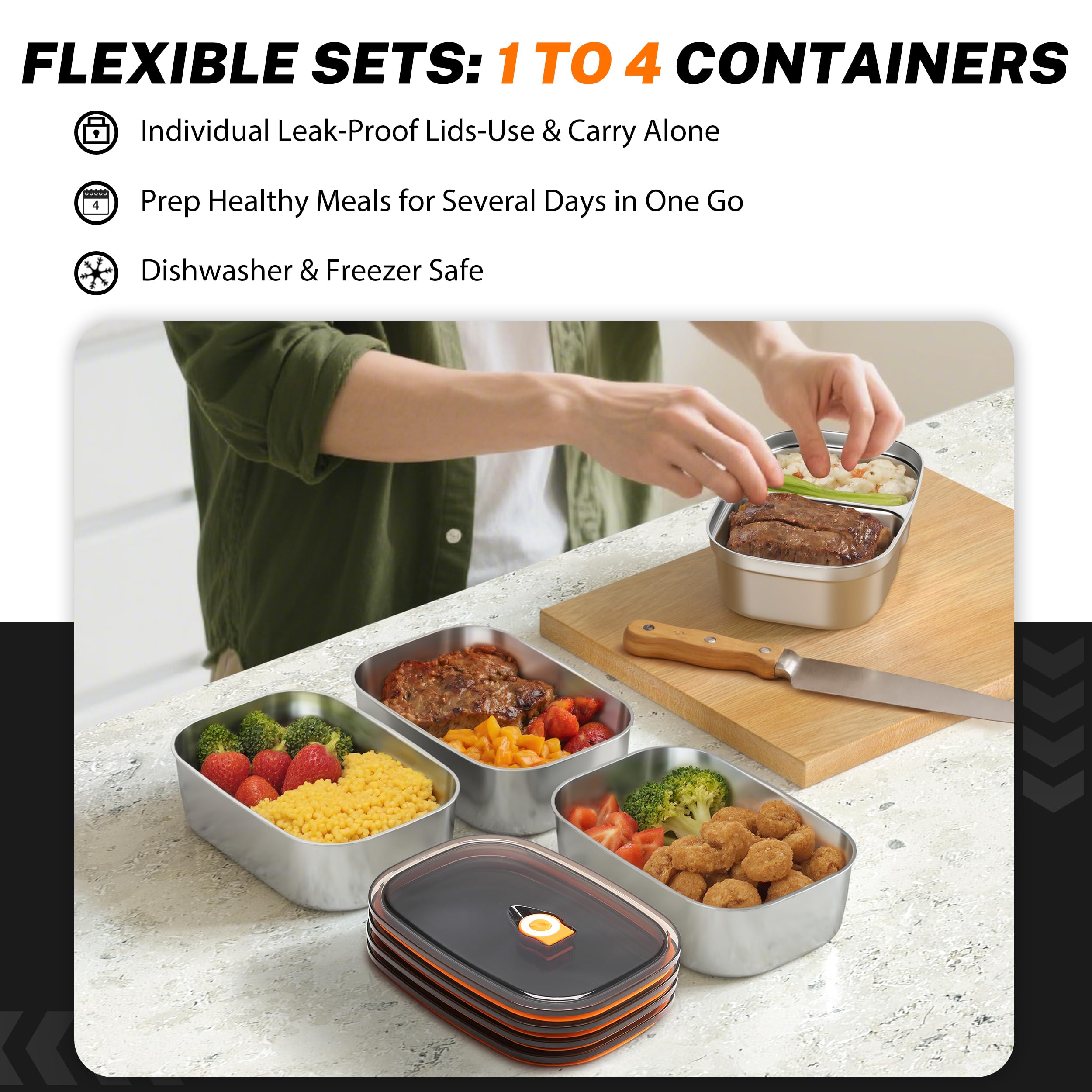 ESOHOT removable containers are dishwasher-safe for easy cleaning after meals
