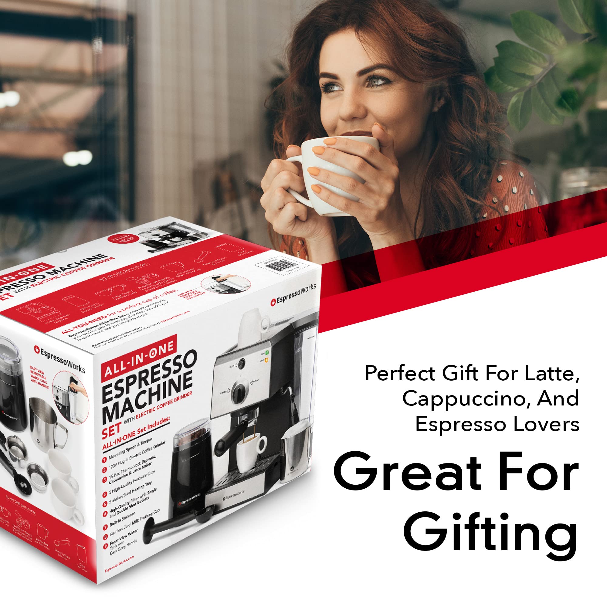 EspressoWorks porcelain espresso cups included