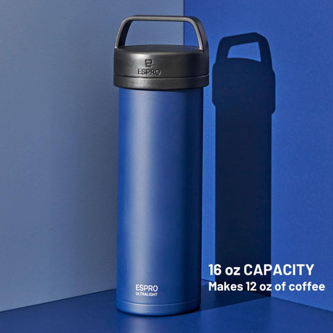 ESPRO P0 Ultralight insulated body close-up emphasizing heat retention for hours.