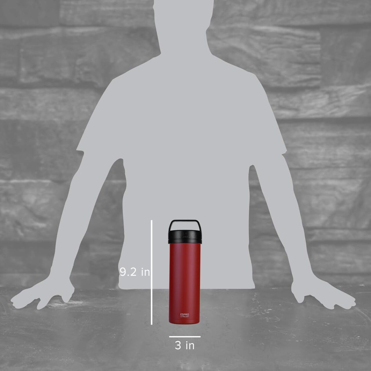ESPRO P0 Ultralight Travel Press double micro-filter for grit-free brewing.
