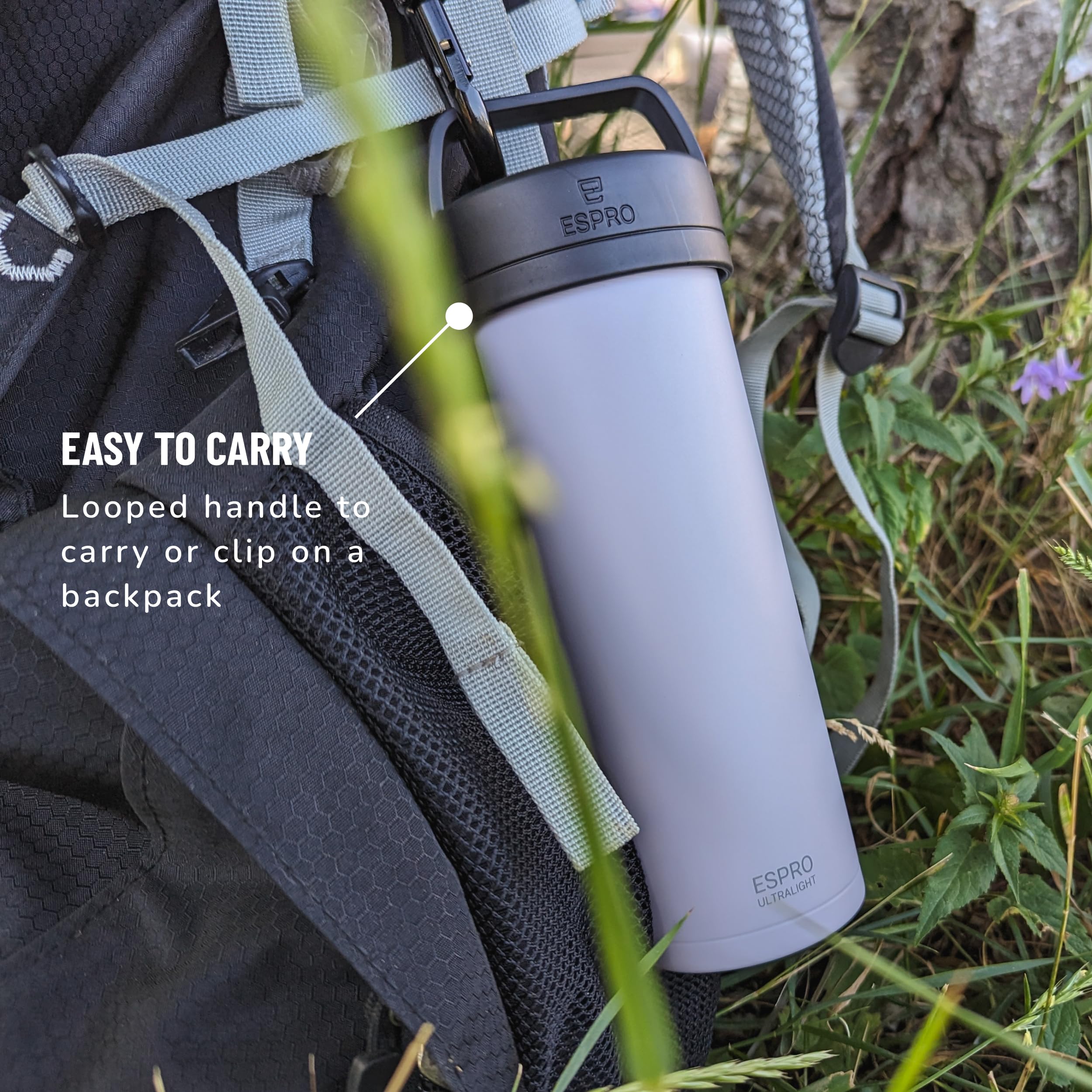 ESPRO P0 Ultralight Travel Press ready for travel and commuting use.
