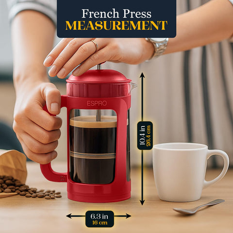 ESPRO P3 borosilicate glass carafe withstands heat