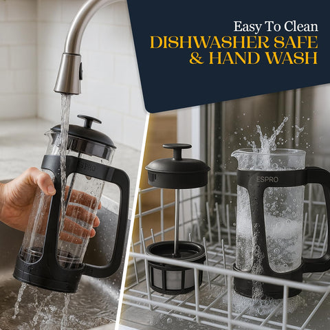 ESPRO P3 dishwasher-safe and BPA-free for easy cleanup.