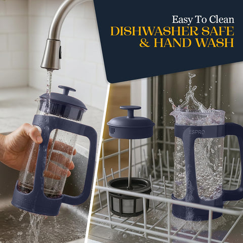 ESPRO P3 dishwasher safe and BPA-free for quick cleanup.