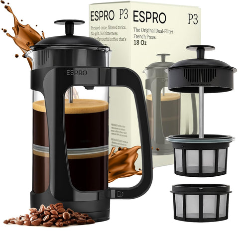 ESPRO P3 double microfilter for grit-free brew and smooth flavor