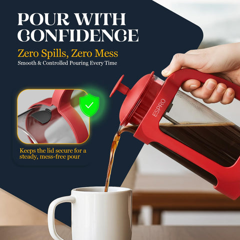 Elegant red ESPRO P3 design for a stylish kitchen