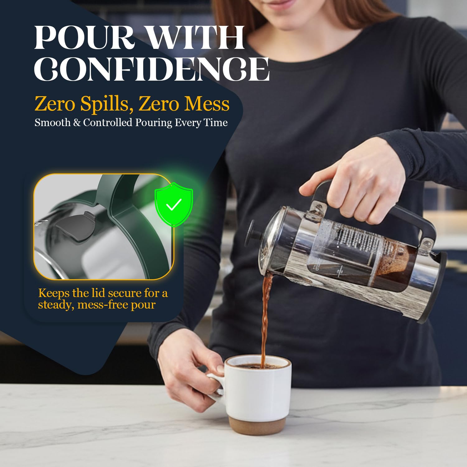 ESPRO P5 BPA-free construction prioritizes safe, toxin-free brewing.