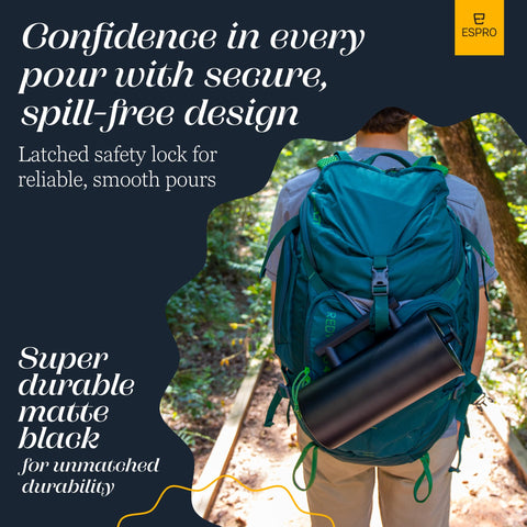 Slow pour action preserves aroma and fullness of flavor.