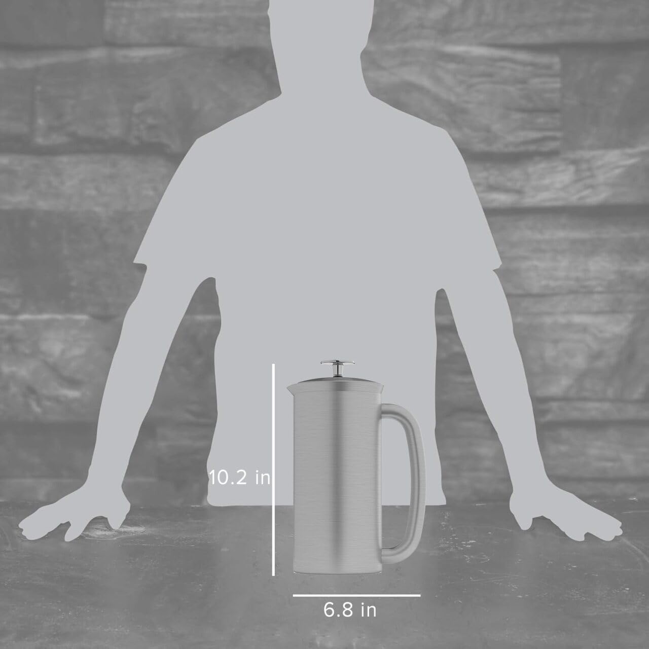 Espro P7 double micro-filter closeup shows grit-free brew and cleaner cups.
