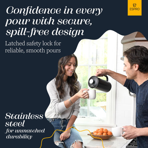 ESPRO P7 matte black finish adds a sleek, modern look.