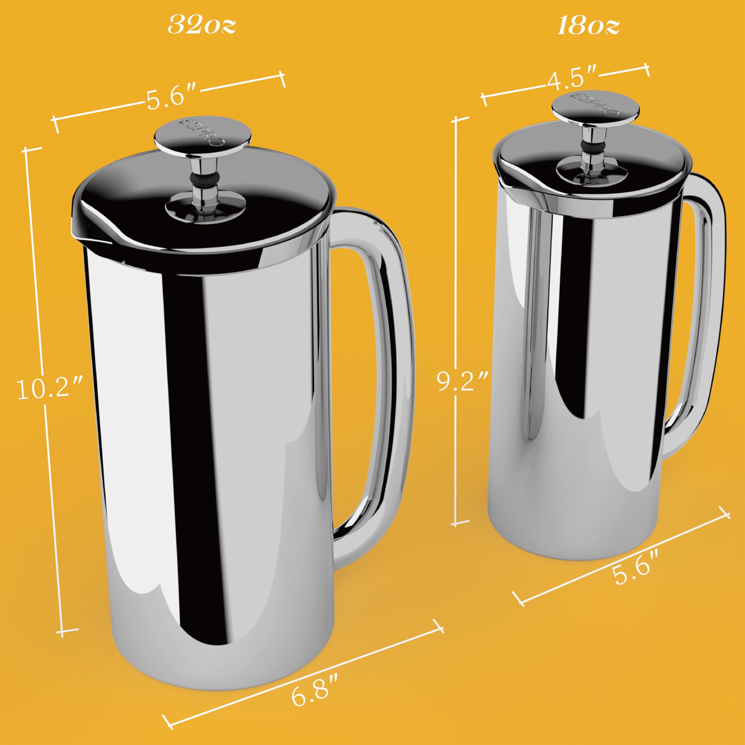 ESPRO P7 outer cooler surface remains safe to touch.
