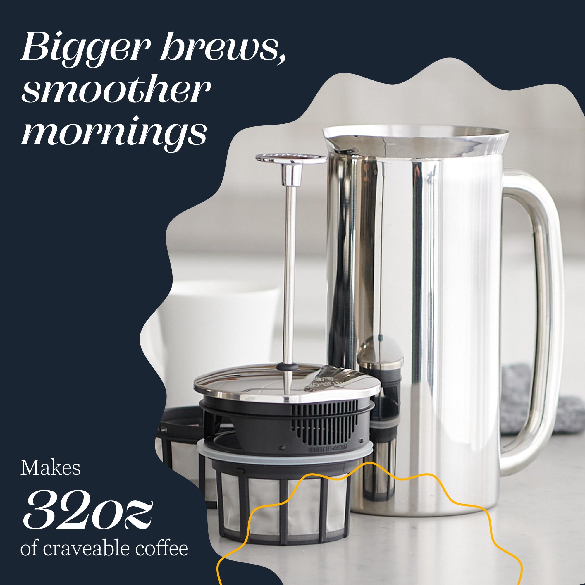 ESPRO P7 stainless steel—durable, polished finish for everyday use.