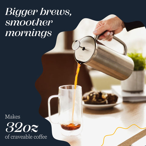 Espro P7 travel-friendly design fits kitchens, offices, and outdoor adventures.