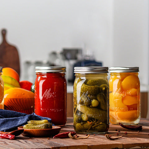 Esrentle clear glass jar provides high content visibility.
