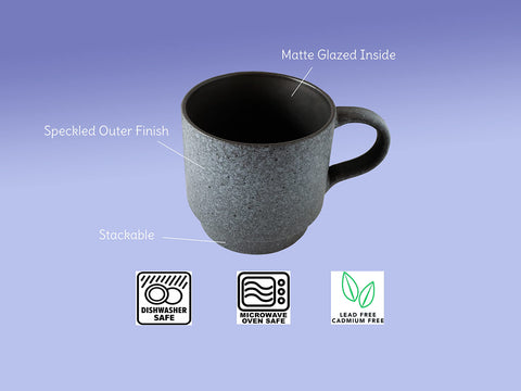 Handmade Essential Drinkware ceramic mugs highlight premium quality craftsmanship.