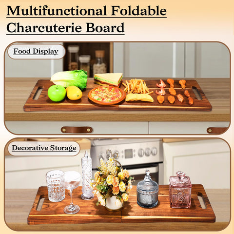 Essenya Large charcuterie board stored folded saves kitchen space