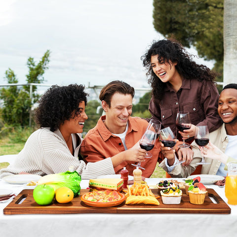 Essenya Serving board used as a bathtub tray or stylish display