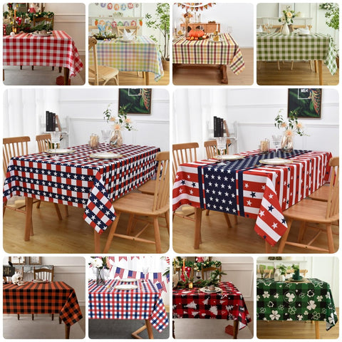 Essifunia picnic tablecloth with gingham pattern for park lunches.