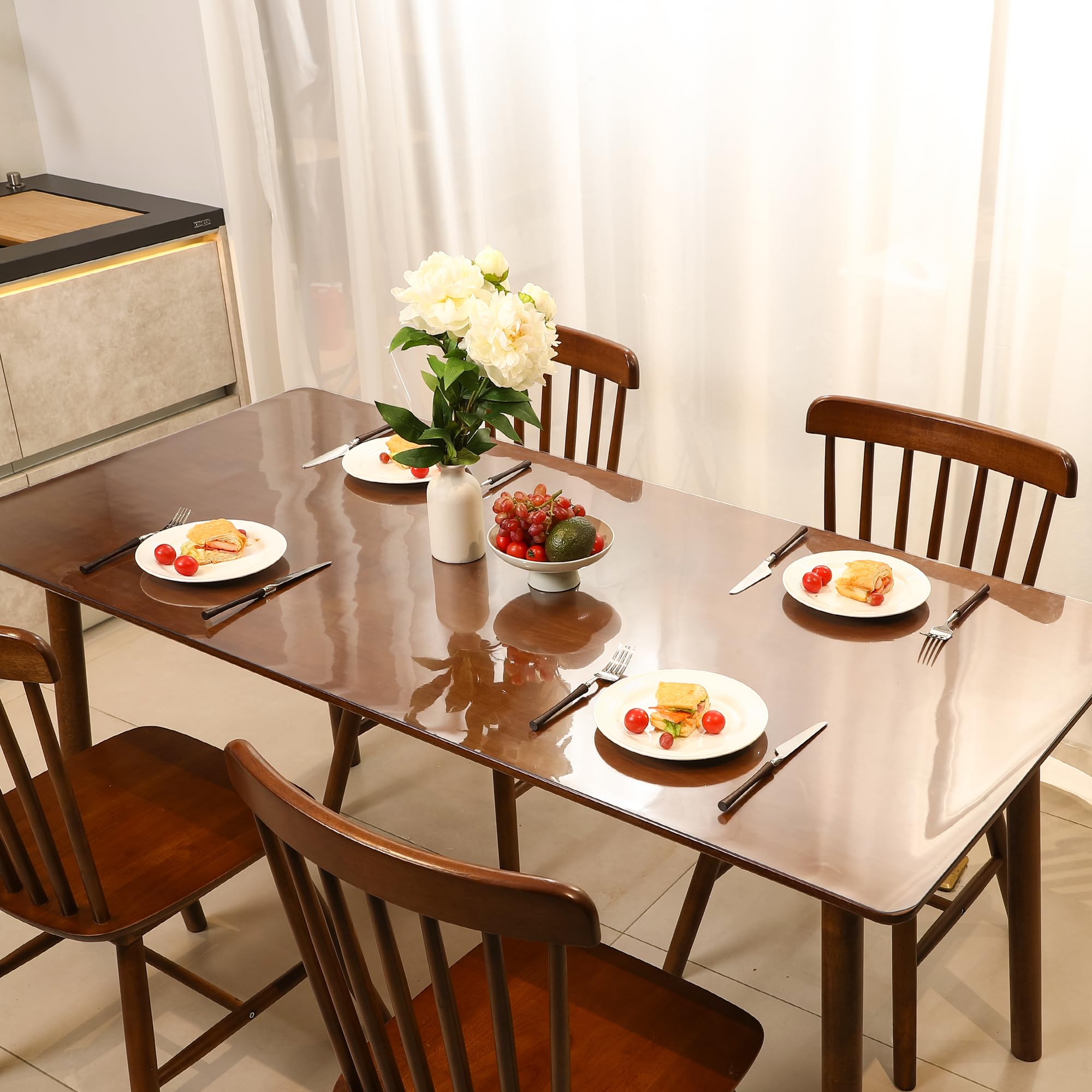 ETechMART dining-room protector displayed on a spacious desktop setup