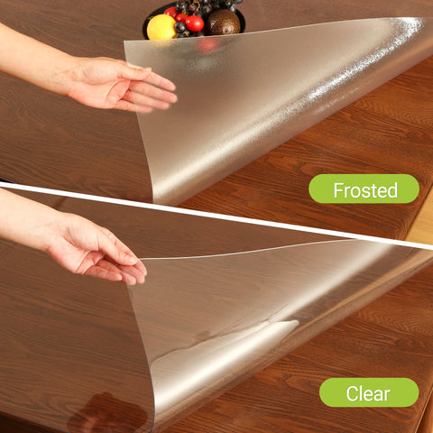 ETechMART textured-surface protector on wood table maintains clarity and grip
