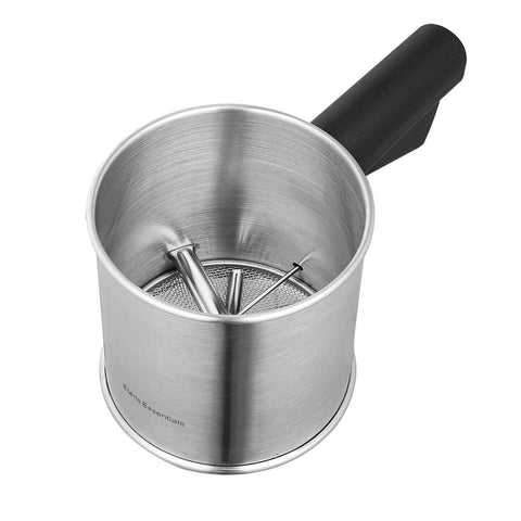 Etens flour sifter shows fine mesh for lump-free baking results.