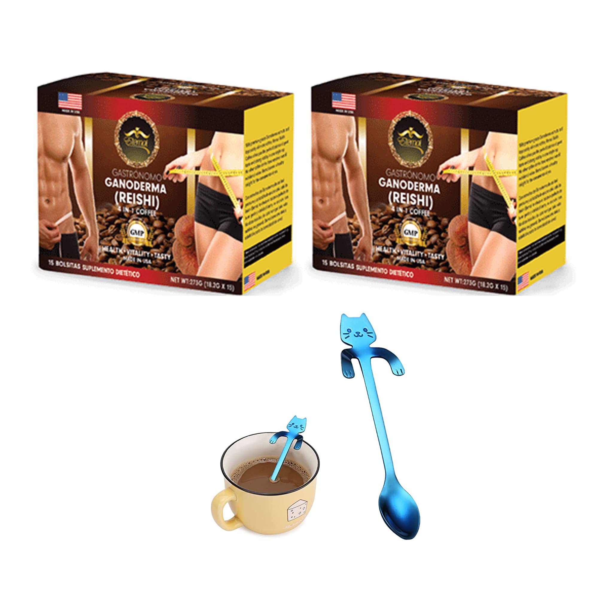 Eternal Spirit Beauty Ganoderma coffee pack 2 offers convenient 4-in-1 options for busy mornings.
