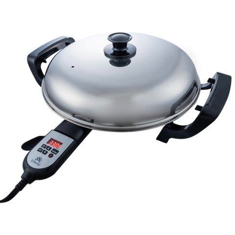 ETHNIQ 16in electric griddle with digital heat control for precise browning