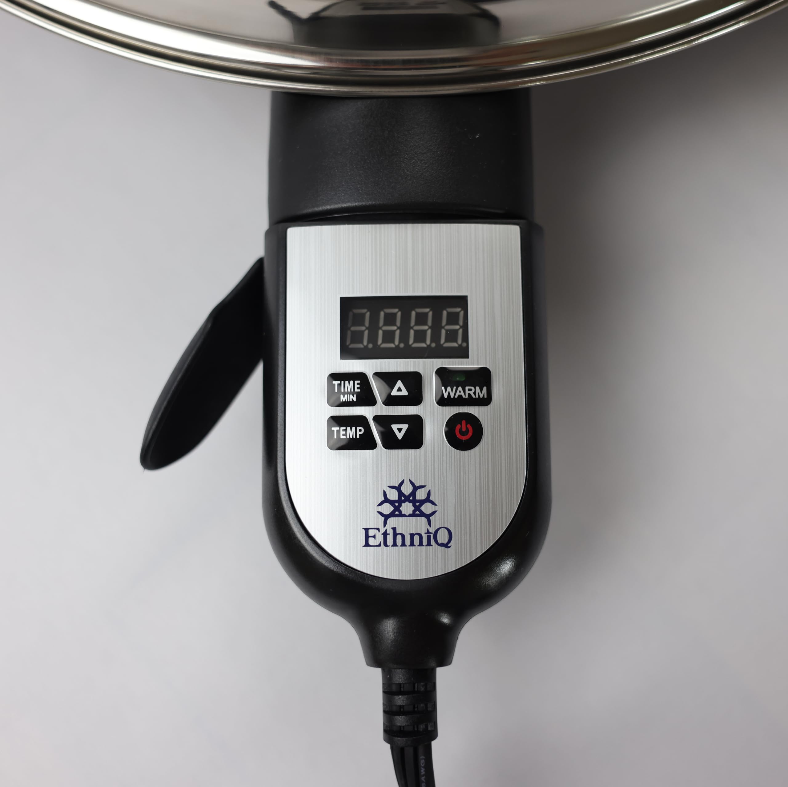 ETHNIQ 16in electric griddle stored compactly for easy storage