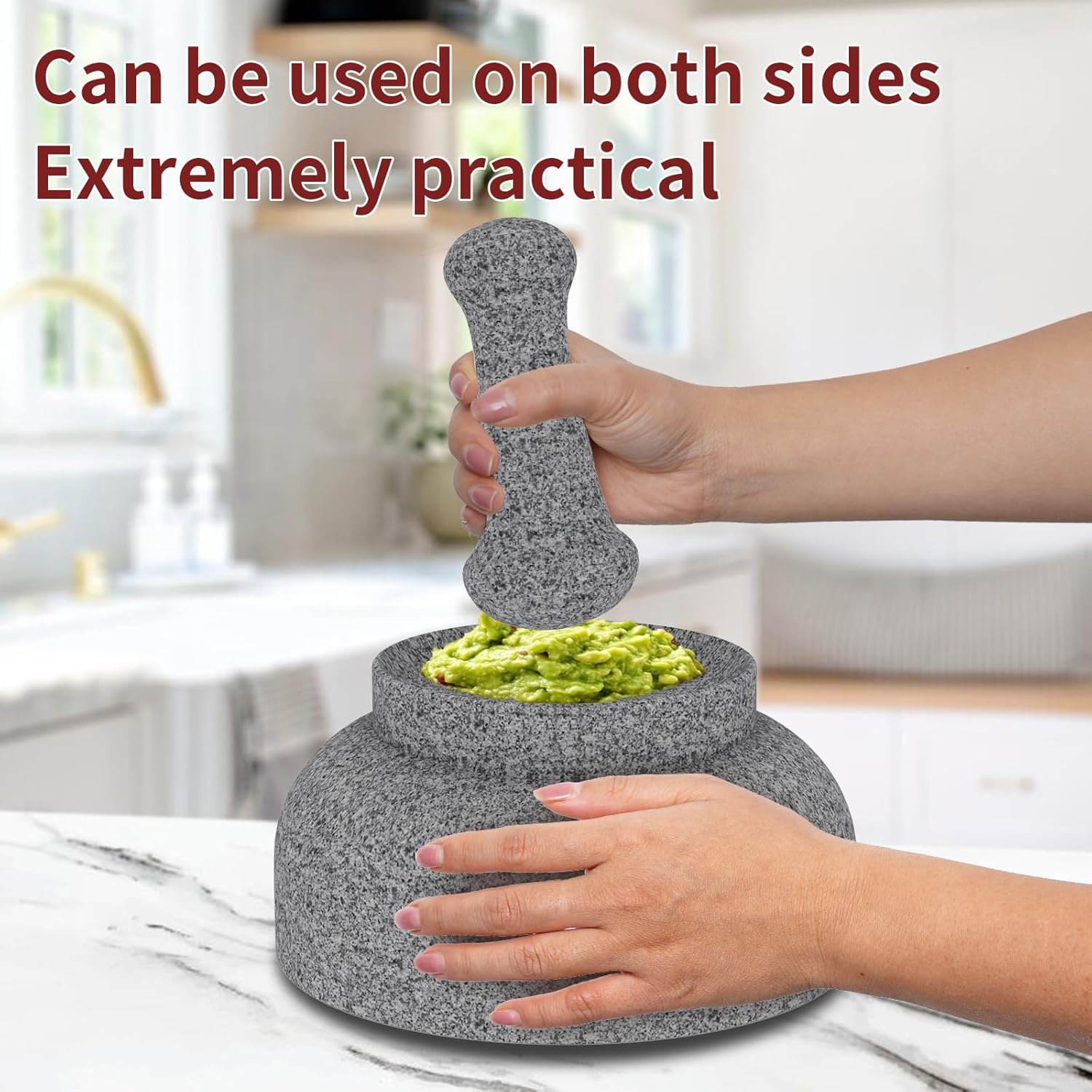 Etholive 6.5 cup capacity ideal for avocado sauces and large batches.