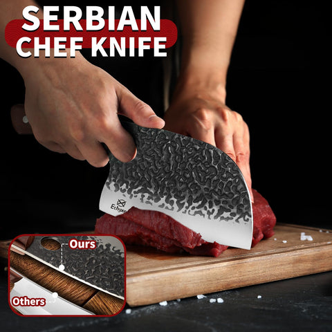Ethyxe meat cleaver enables heavy-duty chopping with steady balance.