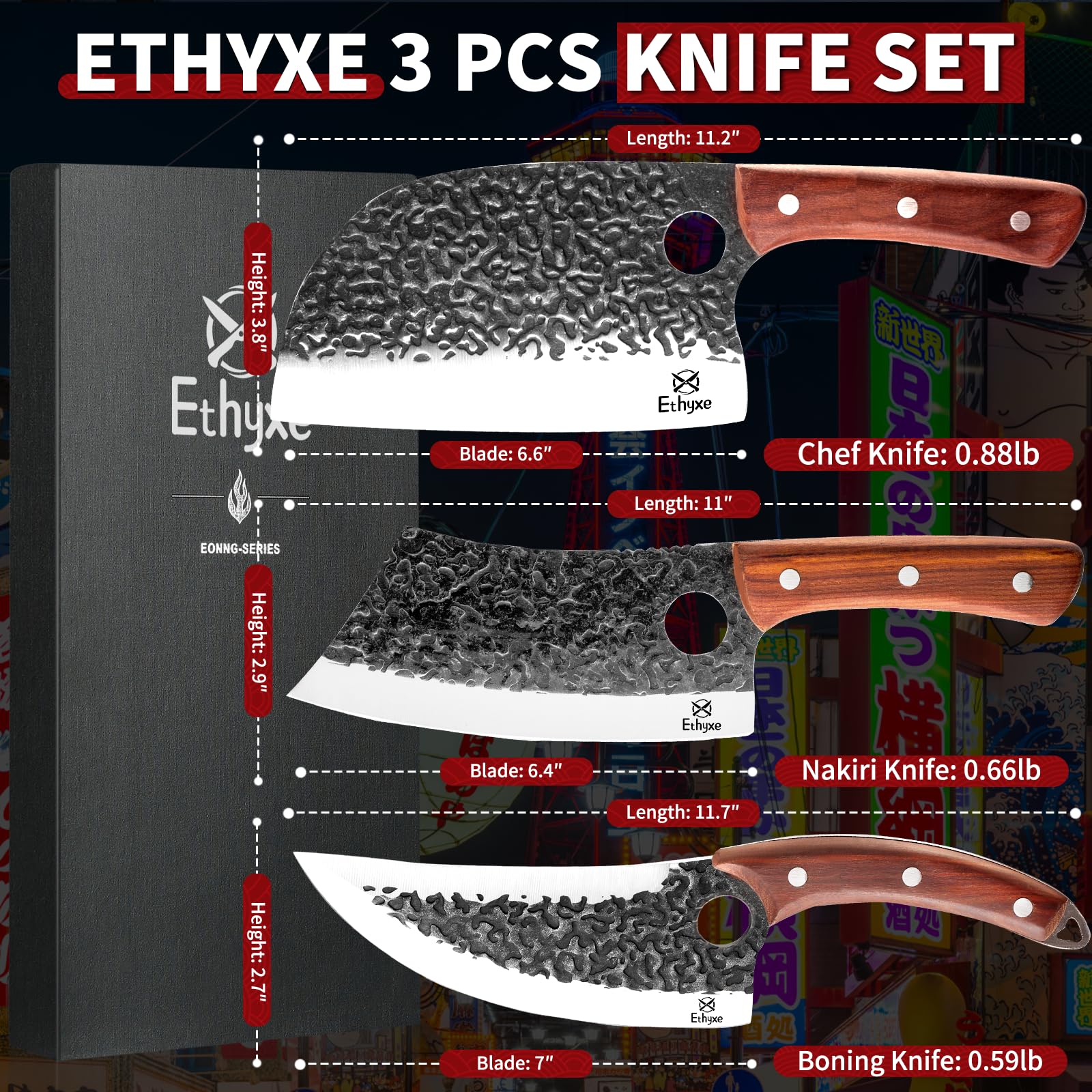 Ethyxe Viking boning knife ideal for clean meat detaching and trimming.