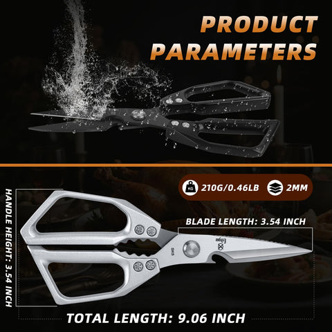 Ethyxe all purpose shears strong enough for bone cutting and vegetable prep