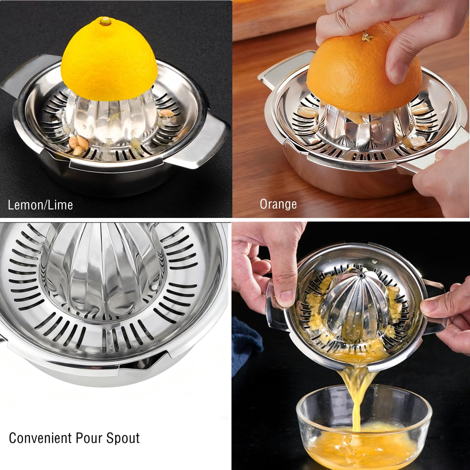 Etinslant dishwasher-safe juicer cleans quickly after use.
