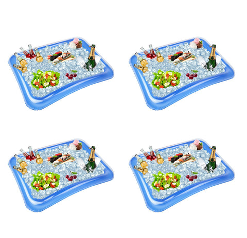 Etistta inflatable serving bar filled with ice for drinks on a sunny patio