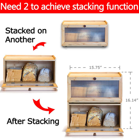ETMI bamboo bread box easy assembly steps for quick setup