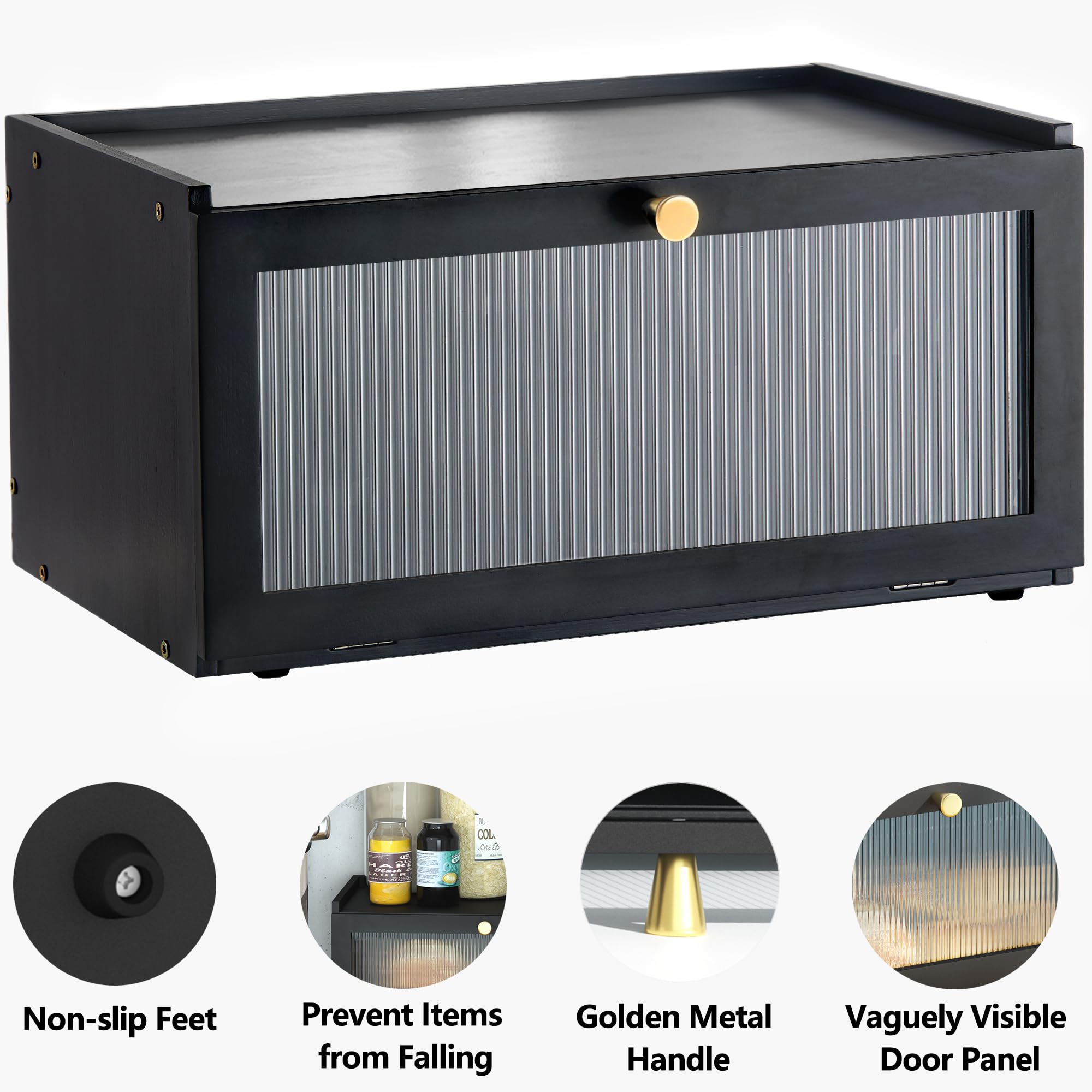 ETMI bread box ventilation holes balance humidity for soft, tasty slices