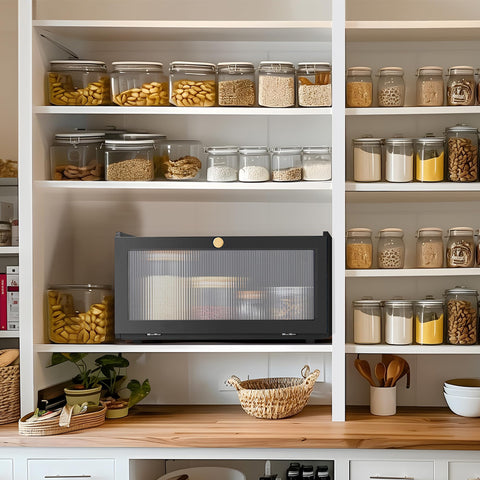 ETMI discreet design conceals clutter while keeping contents subtly visible