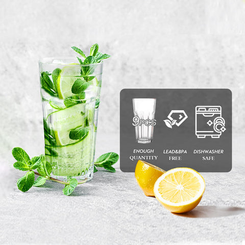 Etolies dishwasher-safe glassware for easy cleaning and lasting clarity.