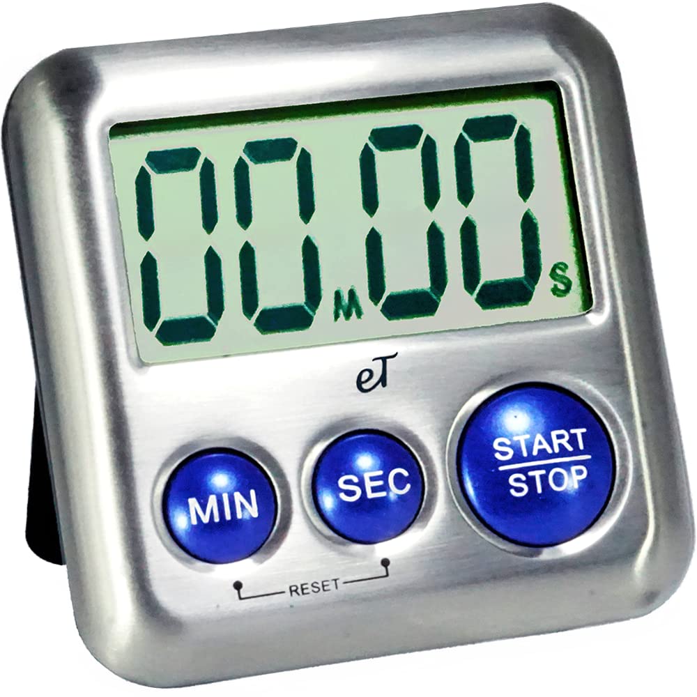 eTradewinds Plumberry timer with magnet close-up showing secure fridge mounting.