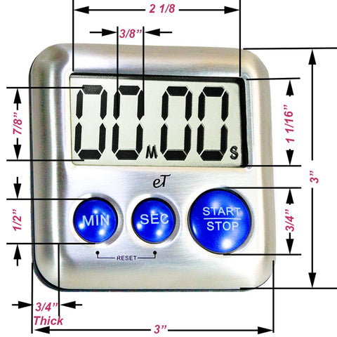 eTradewinds Plumberry timer neodymium magnet provides strong hold.