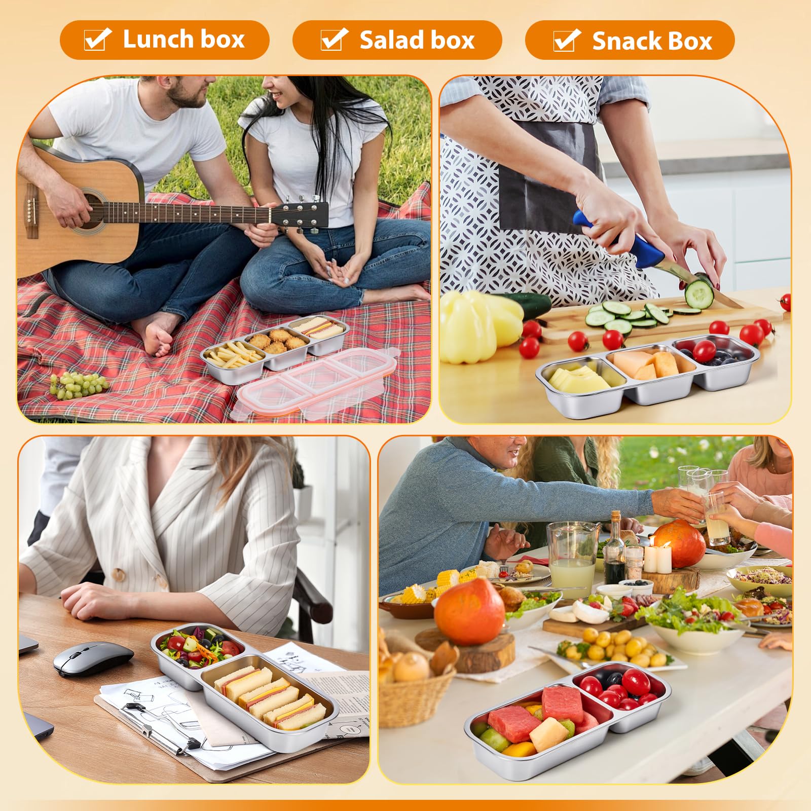 Durable, eco-friendly stainless steel for daily use.