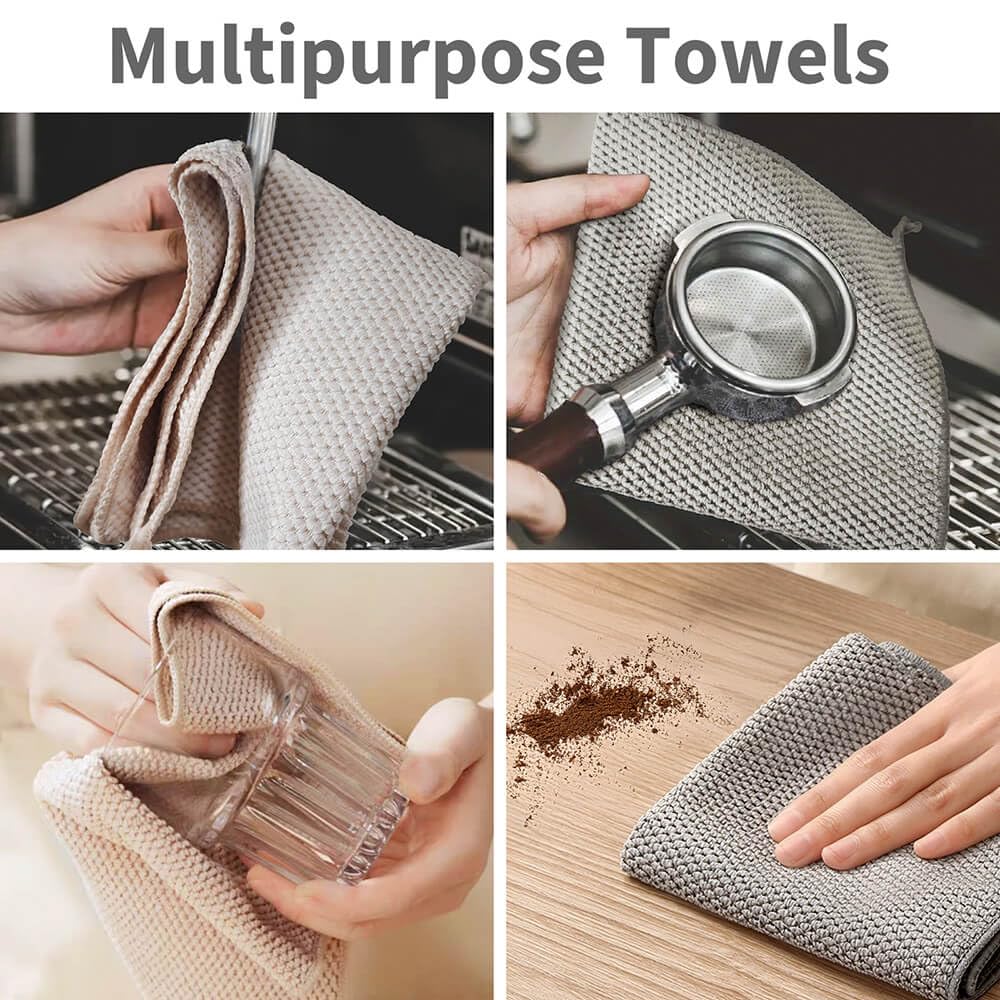 EubooTree countertop cleaning towel in grey for quick bar wipe-downs.