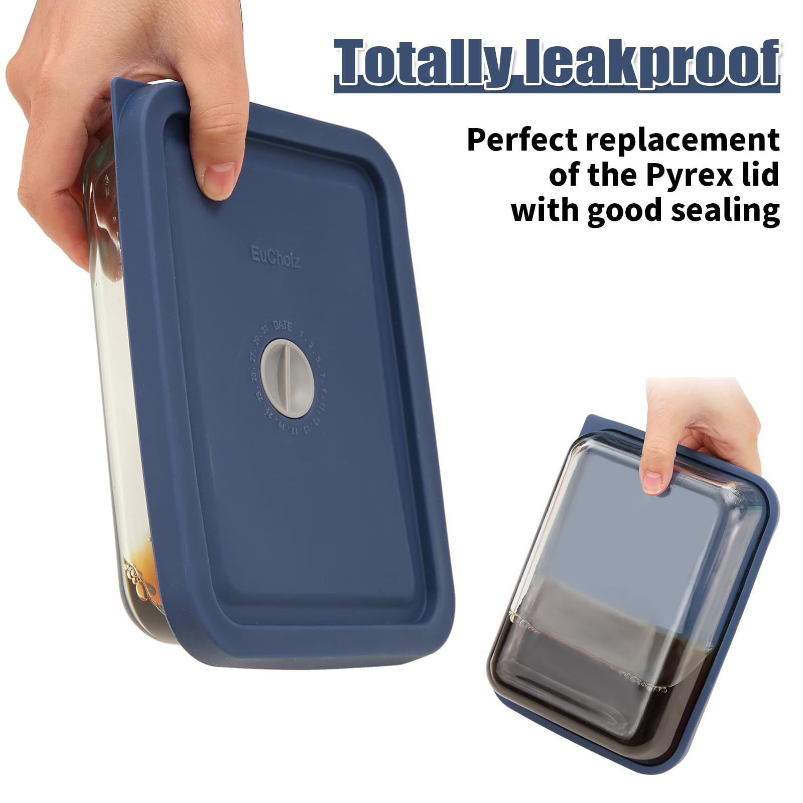 EuChoiz lids feature a date-mark knob for storage tracking.