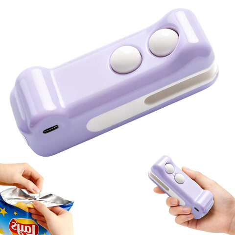 EuftEale mini sealing machine top view for portable on-the-go sealing.