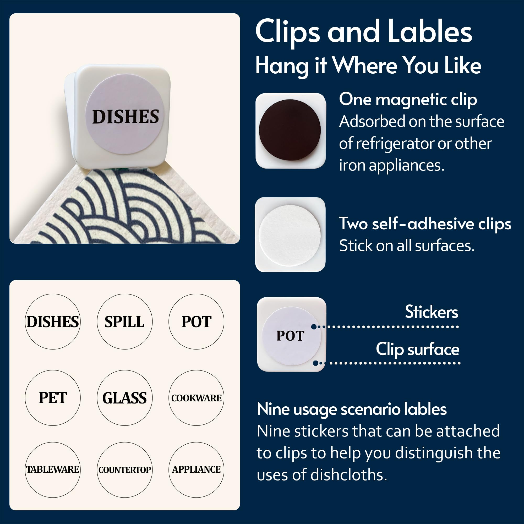 Reusable design reduces waste by replacing disposable paper towels.