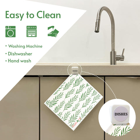 Close up of Eulnars 70 30 cellulose cotton texture for durable scrubbing